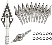 TOPARCHERY Archery Broad Head Field Point Tips for Crossbow Bolts Arrows Hunting 12pcs