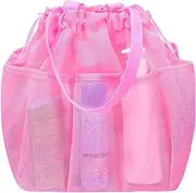 [Generic] Mesh Shower Bag, Mesh Shower Tote, Quick Dry Shower Tote Bag, Waterproof Large Capacity Shower Bag, Shower Tote with Large Storage, Hangable Shower Bag for Gym, Swimming, Bathroom & Dorm Room
