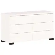 Charles Modern Wooden Chest Of 6-Drawer Dresser Storage Cabinet White