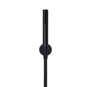 Round Brass Hand Shower Bath Set on Fixed Bracket - Matte Black