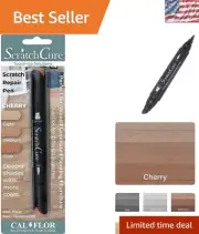 Cherry Color Scratch Repair Marker Pen with Adjustable Tip Sizes for All Ages