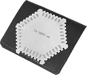 Stainless Steel Welding Gauge Set, 25 to 3000um Wet Film Comb with a Black Case for Measuring The Coating Thickness of Paint, Varnish