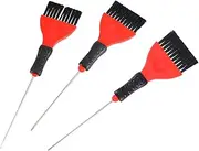WRITWAA 3Pcs Hair Dye Brush Durable Hair Tint Applicator for Smooth Color Application for DIY Hair Coloring at Home Salon