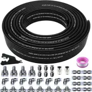 Air Line Tubing Kit, 1/4" OD DOT Air Line 50 FT(15.5M) SAE j844 PA Nylon Air Hos