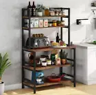 Kitchen Utility Storage Rack Microwave Oven Stand 5tier Baker's Shelf US Cart
