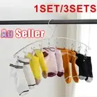 30 Pegs Line Stainless Steel Hanger Airer Clothes Dryer Rack Sock Underwear Clip
