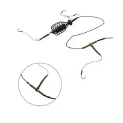 Carp Fishing Bait Cage Line Group Feeder Sinker String Hook Fishing Bait Basket