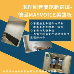 【德國MAYVOICE美聲】吸音板施工切割套組不傷牆方案(隔音棉/吸音棉)