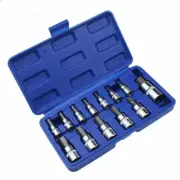 13PCSAllen Key Ratchet Wrench 1/4 "3/8" 1/2 "Drive Chrome Vanadium Mirror Polish