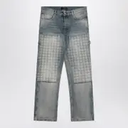 [AMIRI] Washed Jeans With Decorative Panel 32 Light blue