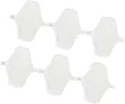 HAPINARY Sanitary Pad Set 6 Reusable Pads Waterproof Underwear Liner Soft Cotton for Travel White 180mm