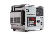GENPOWER 8.4kW Peak 6kW Rated Commercial Diesel Generator, Electric Key Start, 6 x 15A, Single Phase