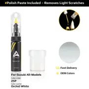 Touch Up Paint For Suzuki All Models Z5P Orchid White With Polish Paste