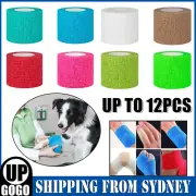 Pet Horse Dog Cat Wound Vet Cohesive Bandage Self Adherent Animals Wrap Tape AU