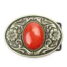 Men\' vintage Arabesque Turquoise Western Cowboy Belt Buckle