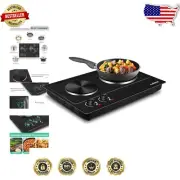Portable Electric Hot Plate with Cast Iron Burners - Ideal for Small Spaces