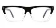 Tom Ford FT5912-B 57mm Square Black Sunglasses