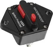 Hihaha Waterproof 100A Circuit Breaker with Auto Reset Fuse12V- 48VDC Durable Material