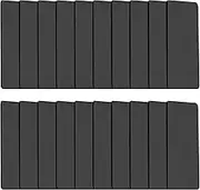 20PCS Heavy Duty Hook and Loop Tape 1.3x3.3-3M Adhesive Backing UV-Resistant for Car Cable Management/Wall Organiser, Reusable Weatherproof Strips with 120°C Heat Resistance