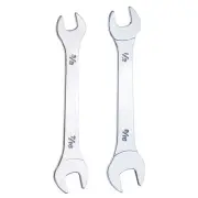 2pcs Double Open End Thin Wrench 3/8" 7/16" 1/2" 9/16" SAE U-Shaped Spanner