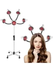 Heat Therapy Red Lamp,Salon Hair Perming Dyeing Steamer 5 Head Infrared Light