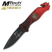 Mtech XTREME FIREFIGHTER / FIREMAN / FIREY Pocket Knife - Fast VIC Dispatch!