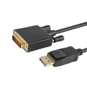 Astrotek AT-DPDVI-2 2m DisplayPort DP to DVI-D Male to Male Cable Up to 1080P Full HD @60Hz
