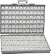 AideTek 0402 Size Surface Mount Resistor 144 Values, 100pc/value 1% Sample Resistor Kit Distributed in Box-All Enclosure E96 Serial 0ohm to 1mohm Designer Kit
