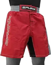 [SPHINX] Kenneth J Lane Bermuda Shorts MMA PRO Max Grapple FXX - Red SAM1, Red, M