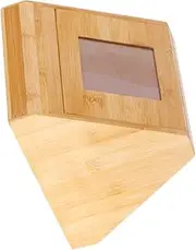 Parliky Pet Urn Bamboo Keepsake Box for Dog Cat Ashes Memorial Photo Frame for Pet Loss Remembrance Thoughtful Cherish Memories Forever