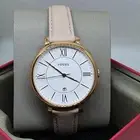 Fossil ES3988 Jacqueline Blush Leather Strap White Dial Date Analog Ladies Watch