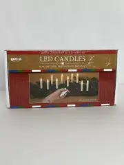 Gerson Infrared Remote Control Gold LED Candles Clip On Set of 10, 3.9inch H New
