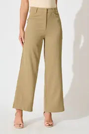 Women's Work Annika Pant in Brown Camel 8
