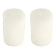 4pc Dragonfly 10x7cm Sandalwood Citronella Pillar Candle Home Desk Decor White