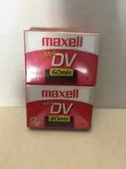 NEW Maxell Mini DV Camcorder Digital Video Cassette 60 Min 2 Pack