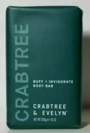 New Crabtree & Evelyn Crabtree Buff + Invigorate Body Bar 7 oz