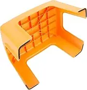 GLEAVI 1pc Plastic Stool Bar Stools Small Sofa Comfy Chair Vanity Stool Folding Stool Stools to Sit Stool Chair Seating Foot Stool Adjustable Under Desk Footrest Sitting Stool Orange