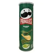 935811 1x 110g TIN PRINGLES SEAWEED FLAVOUR POTATO CHIPS CRISPS CHINESE