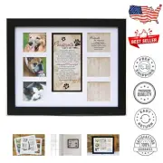 Elegant Dog & Cat Collage Frame with Sympathy Poem - Perfect for Pet Tributes