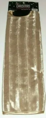 Christmas Tree Skirt 48in Christmas Shoppe Two Tone Gold Pattern New w/Tag