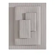 Vera Wang Dobby Stripe 4 Piece Sheet Set, King