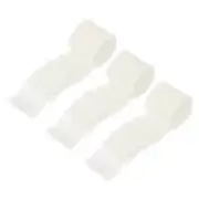 Chiffon Ribbon, 1.5"x7 Yard Silk Beige White Tulle Satin Fabric Ribbon,3pcs