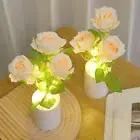 Rose Night Light Desktop Lighting Decor Bedroom Sleep Light Floral Home Decors