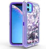 Joie & Joho Hybrid Quicksand Glitter Case for iPhone 12 Pro Max, iPhone 12 Pro, iPhone 12, iPhone 12 Mini Slim Fit Shockproof Hybrid Hard Purple For iPhone 12 Mini For iPhone 12 Mini 0