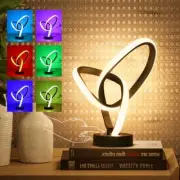 LED Modern Table Lamps, RGB Table Lamp with 7 Colors 10 Light 1Pack Nordic