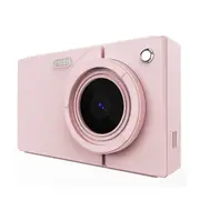 Digital Camera Pink, 4K Vlogging Camera, Vintage Camera, Autofocus 64MP 18X Digital Zoom Compact Point and Shoot Digital Cameras for Beginner, Pink