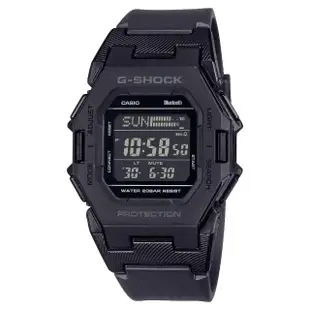 【CASIO 卡西歐】G-SHOCK藍芽計步功能電子錶(GD-B500-1)