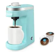 Chulux Single Serve Coffee Maker Brewer Use with Pods in Aqua $40 on Amazon