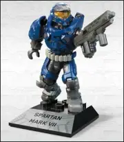 HALO INFINITE MEGA CONSTRUX BLOKS BLUE UNSC SPARTAN MARK VII MINI FIGURE GVP38