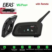 New Upgrade EJEAS V6 PRO+ Motorcycle Helmet Intercom Wireless 5.1 Headset For 6 Rider Communicator With EUC Remote Control Waterproof